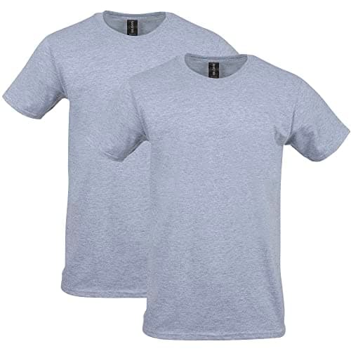Gildan mens Gildan Men's Softstyle Cotton T-shirt, Style G64000, 2-pack Shirt (pack of 2)