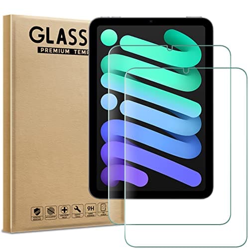 AOKUMA Tempered Glass for Apple ipad Mini 6 8.3inch Screen Protector, [2 Pack] Premium Quality Guard Film, Case Friendly, Shatterproof, Shockproof, Scratchproof oilproof