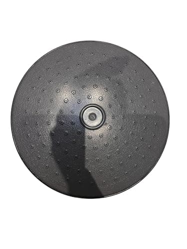 Grey Fixed Shower Head round Rainfall Shower Head plastic Large Rain Shower Head Adjustable with Swivel Ball Ultra Thin Powerful High Pressure Top Spray Bathroom Rainfall Shower Head 20 cm