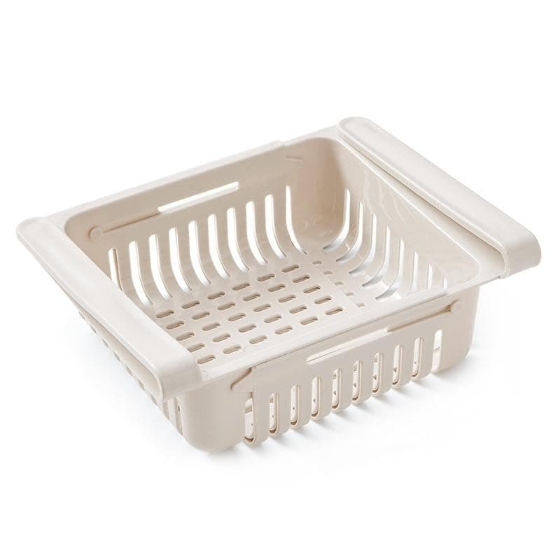 Movable Fridge Organizer Drawer Expandable Plastic Storage Shelf Bin