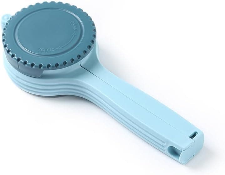 Plastic Bag Dispenser with Airtight Lid and Sealing Clip Kitchen Organizer