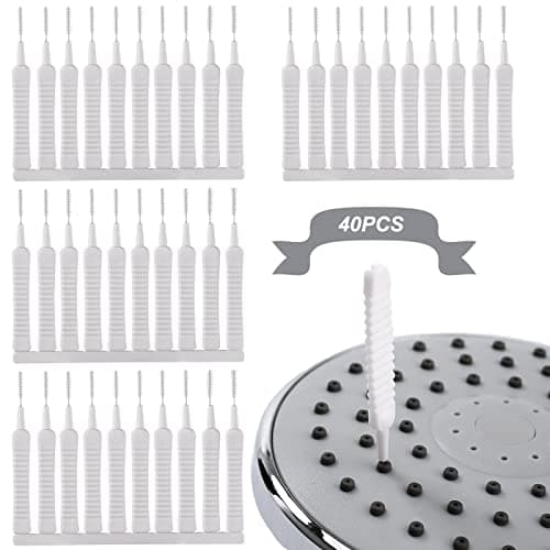 Shower Head Cleaning Brush Mini Cleaning Gap Hole Nylon Cleaning Mini Brush Cleaning Small Brushes Cleaning Brush for Cleaning Mobile Phone Headphones (Pack of 40)