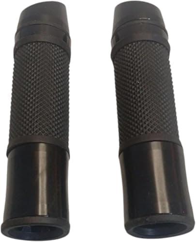 LOKYBOY Motorcycle Handlebars Aluminum Rubber Textured Grip Pair Universal Handlebars