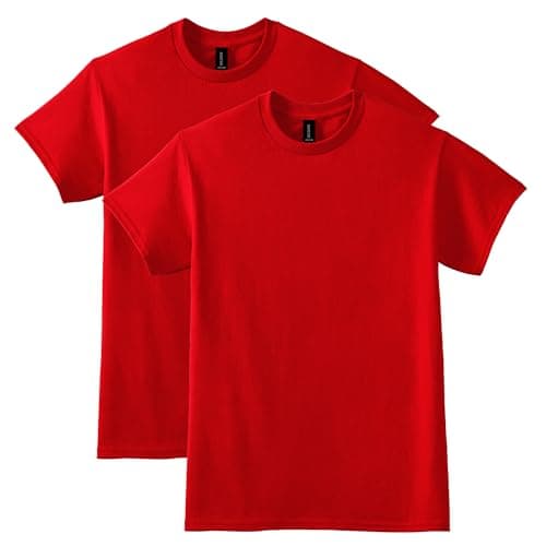 Gildan Men's DryBlend T-Shirt, Style G8000, 2-Pack, Red, L