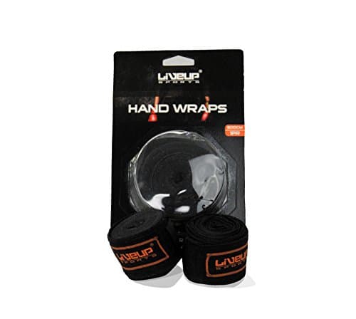 Liveup sports hand cotton wrap - black