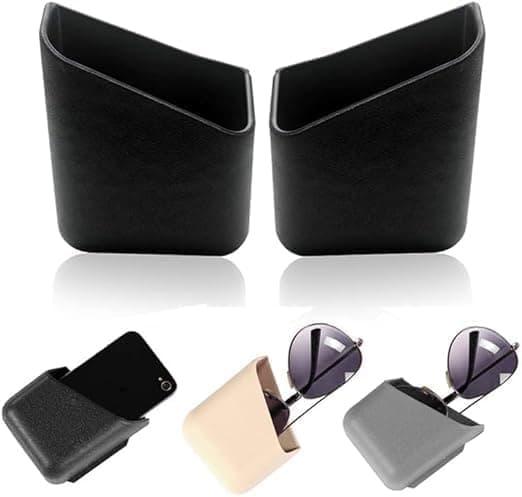 Car Side Storage Pocket, Pocket Pocket Holder for Car Multipurpose Storage (Black - 2 Pieces) AGA Auto part
