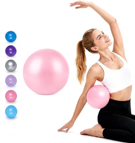 25 CM Yoga Ball, Anti Slip Heavy Duty for Fitness, Balance & Core Workout, Balance Training, Pregnancy & Physical Therapy Recreation ball
