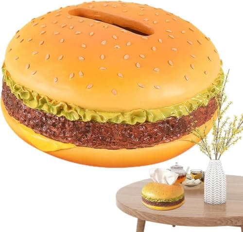 Burger Shaped Tissue Box Modern Kitchen and Dining Room Decor