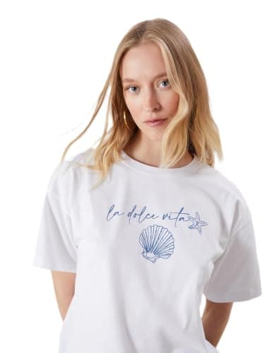 LC WAIKIKI Woman Crew Neck Printed Women's T-Shirt