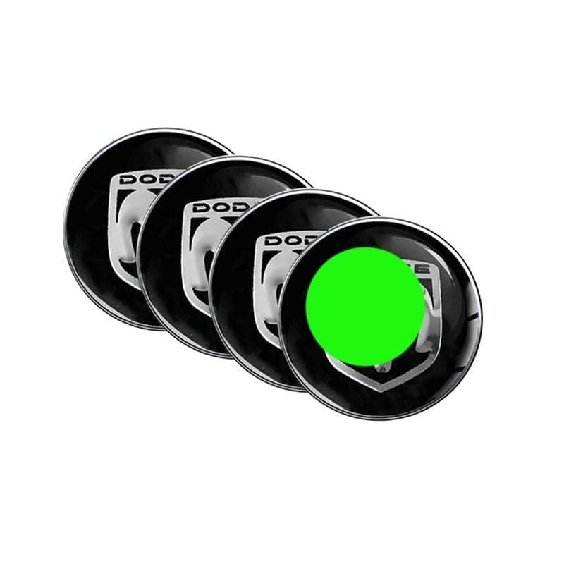 KaberMisr 2020 Car Wheel Rim Covers Stickers Dust Rust Proof Waterproof Wheel Hub Cover Decoration Sticker Accessories(Diameter:5.6cm, Fit for Dodge,Code:3850) Sticker decal