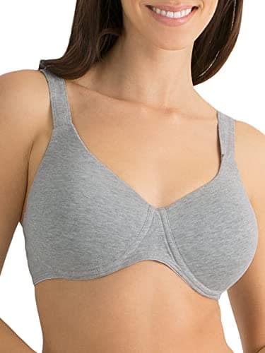 Fruit of The Loom Women's Full Coverage Anti-Gravity Bra – Wire-Free Cotton for Ultimate Comfort