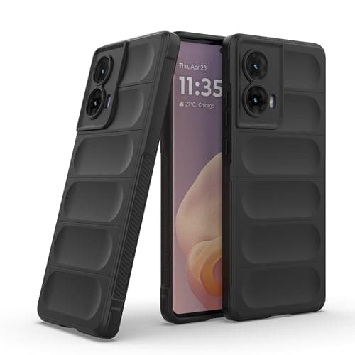 GOLDEN MASK Compatible With Motorola Moto G85 Magic Case ShockProof (Black) Cellular phone case