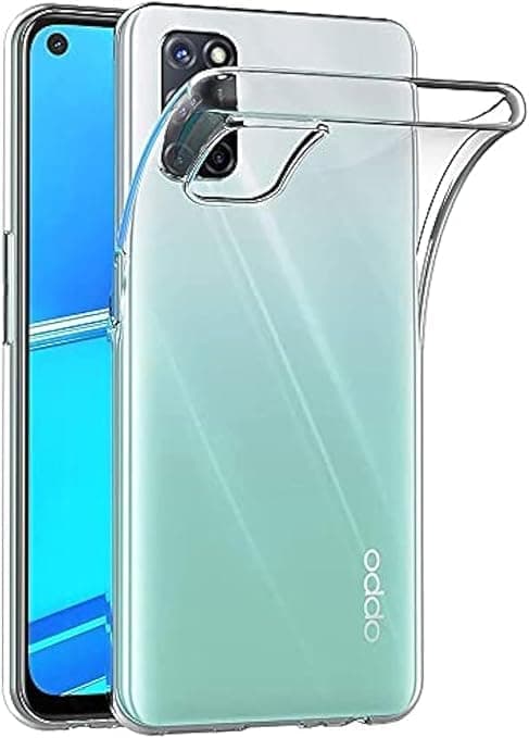 ELMO3EZZ Case for OPPO A52 / OPPO A72 / OPPO A92 (6.5 inch) Soft TPU Rubber Gel Bumper Transparent Back Cover Cellular phone case