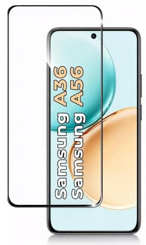 ARROWS Screen Protector for Samsung Galaxy A56 / Samsung Galaxy A36, 9H Tempered Glass, HD Clear, Full Coverage, Fingerprint Unlock Support, Scratch Resistant, Bubble-Free Installation