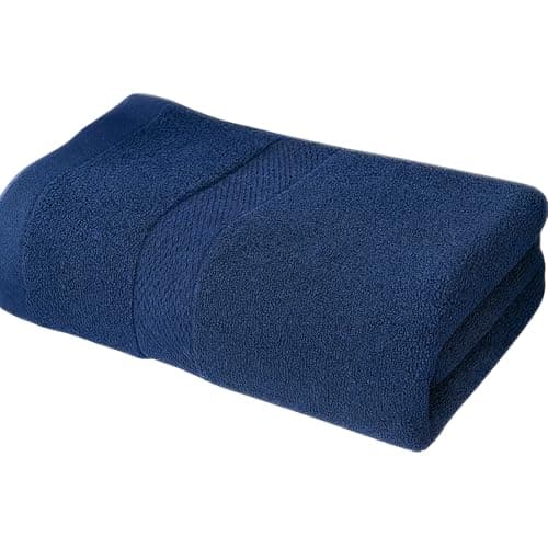Sol Suave 1 Piece Egyptian Cotton Bath Towel - Ultra Soft & Highly Absorbent, Quick Dry Wash Cloths (Navy Blue, Face Towel (30x 30 cm))