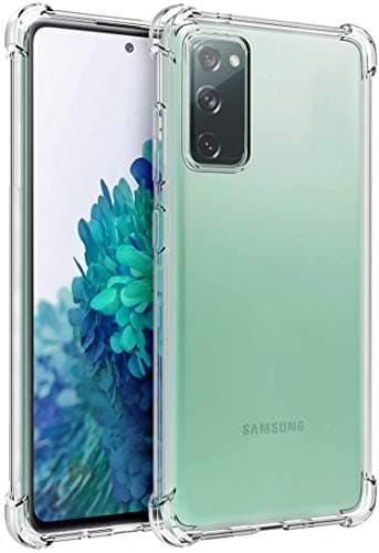 Buqiuy Samsung Galaxy S20 FE 5G Case Cover Clear Transparent Reinforced Corners TPU Shock-Absorption Flexible Cell Phone Cover for Samsung Galaxy S20 FE 5G by Nice.Store.UAE (Clear) Cellular phone case