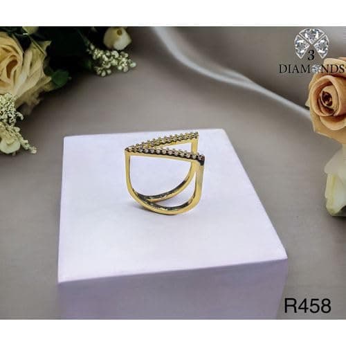 3 Diamonds 292474661779260 Women's Ring, Gold Plated, High Quality With Sparkling Zircon-17