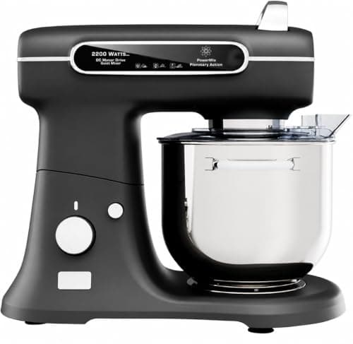 ARSHIA 3282 Die-Cast Stand Mixer 2200W with Powerful Motor, Large Stainless Steel Mixing Bowl, Multiple Speed Settings and Durable Construction for Baking and Food Preparation
