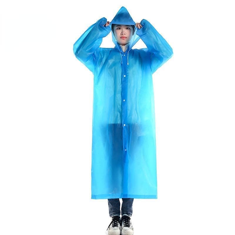 Lightweight Waterproof Rain Coat European Snap Button Foldable Outdoor Gear