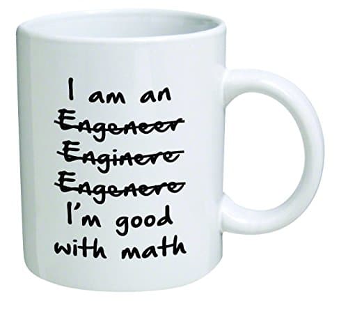 Funny Wrong I'm An Engineer Good with Math BLACK13F37-11 Oz Coffee Mug - Funny Inspirational and Sarcasm by A Mug To Keep TM Drinking cup