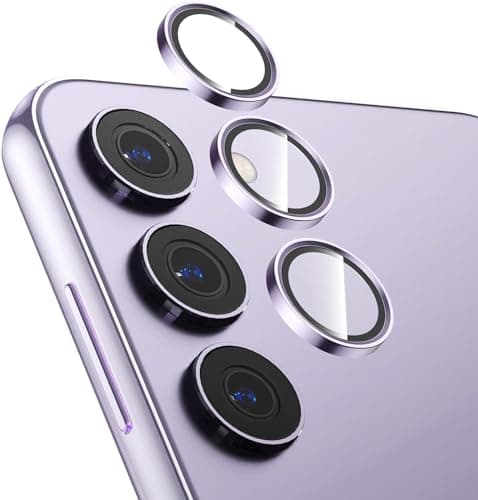 GOLDEN MASK For Samsung Galaxy S24 Screnn Camera Lens Glass (Purple) Camera lenses