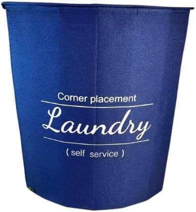 Corner Laundry Box with Lid - Laundry Basket Organizer and Collecting Clothes, Use Corners for Bathroom, Laundry Room - AM Laundry hamper