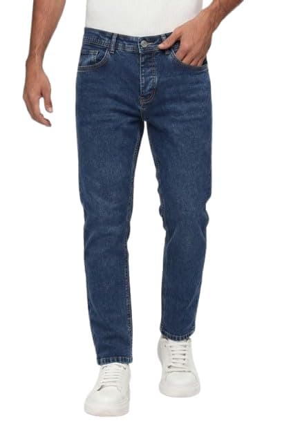 TiE HOUSE Men's Slim Fit Jeans Blue Casual and Semi-Formal Pants