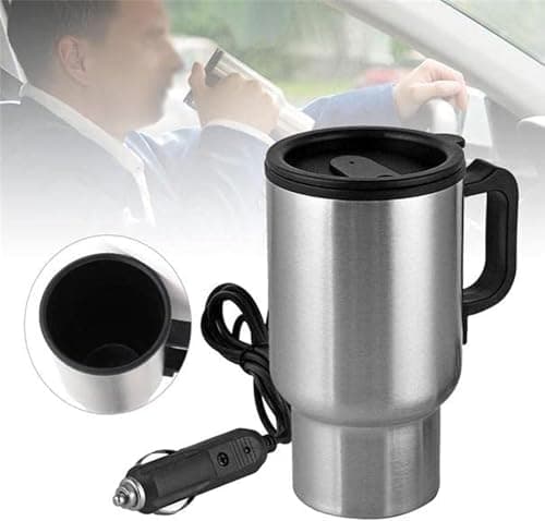 Travel Electric Coffee Warmer Cup for Hot Water Coffee Tea Electric Car Kettle Stainless Steel Electric Kettle on Car Lighter Port - KaberTrade