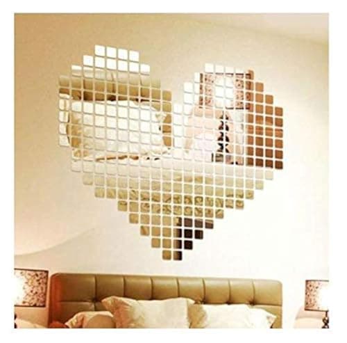 Bling Acrylic 3D Mural DIY Mosaic Mirror Effect Wall Sticker - 400pcs Sticker decal