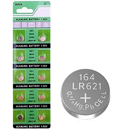 AG1 LR621 364 SR621SW 164 1.5 VOLT Alkaline Watch Batteries - 10 pcs Battery