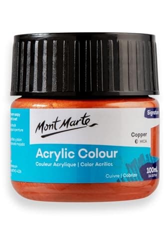 Monte Marte MSCH1101 Acrylic Colour Paint 100 ml, Metallic Copper