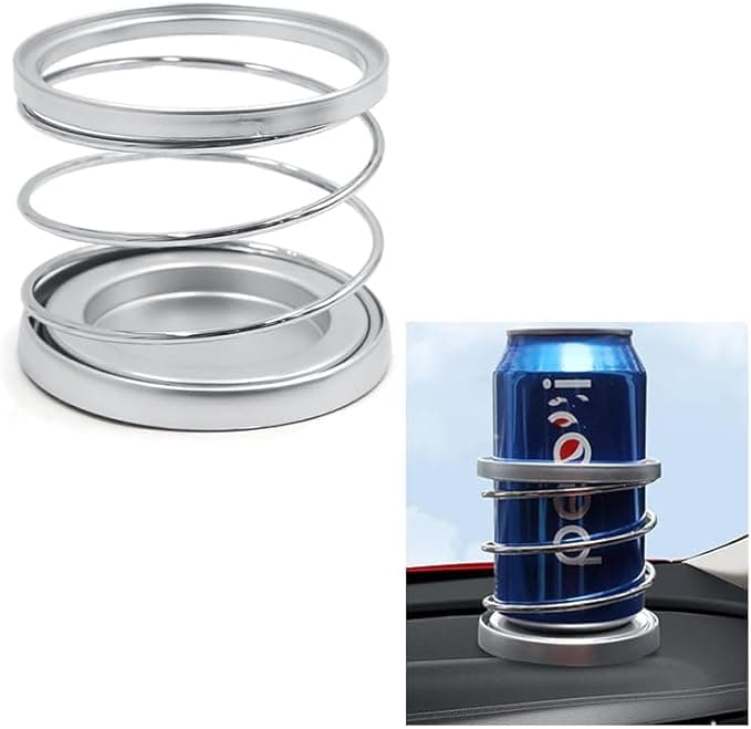 Car Cup Holder, Universal Car Dashboard Drink Holder Multifunctional Car Cup Holder Organizer (Holder 1 Cup Silver Zipper Design) - AGA