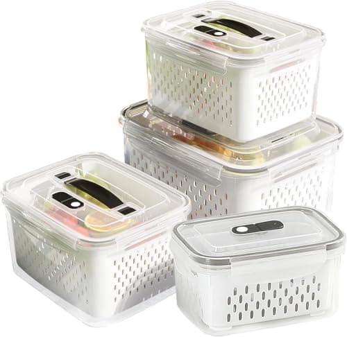 11-Pc Rectangular Food Storage Set for Marinating Meat & Poultry