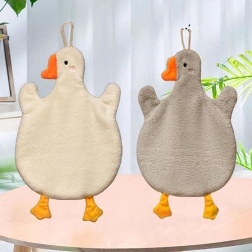 2pc Double Chick High Absorbency Towel Set Dual Color Microfiber Cleaning Cloth