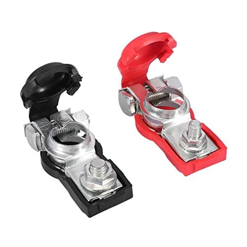 Ejoyous 1 Pair Battery Terminals, Battery Pole Terminals, Car Battery Quick Clamps Connectors, Car Battery Clips, Connection Clamps for Car, Boat, Vehicle, Motorhome