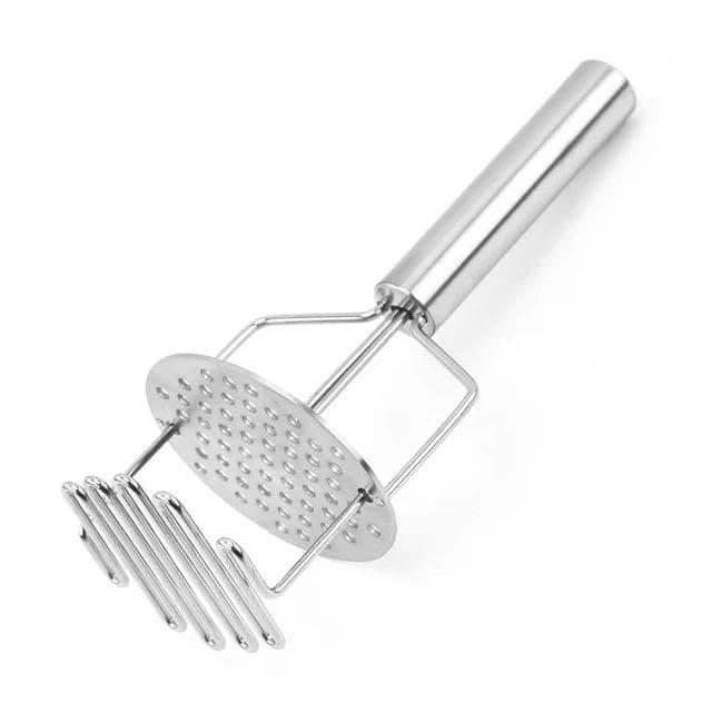 Next Store 2-in-1 Stainless Steel Potato and Vegetable Press Masher – Professional & Safe Rustproof Manual Masher
