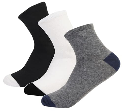 White Flower Set Of 3 Pieces Casual Socks For Women-Multicolor-Free Size