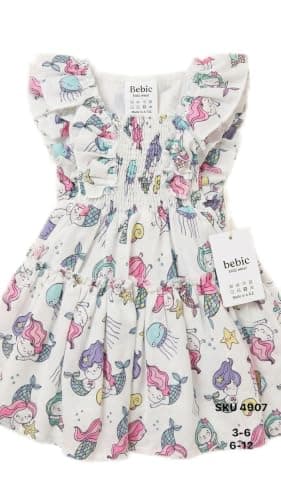 Bebic Dress for Baby Girls - Girls smocked dress Shirt