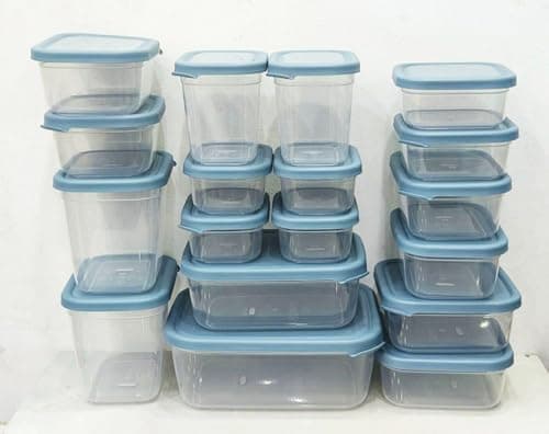 18-Piece Plastic Airtight Food Storage Containers Microwave Freezer Safe