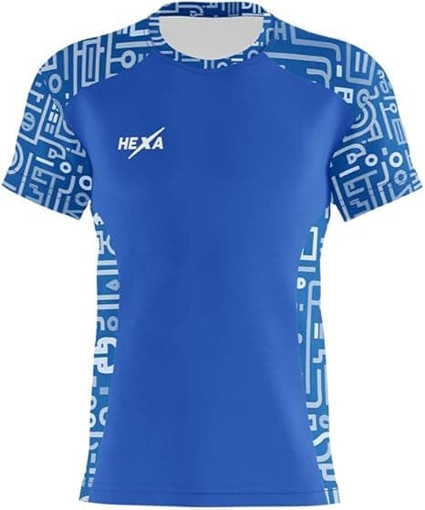 HEXA Target 242 T-Shirt for Men & Women - Distinctive Digital Print Design - Dry-Fit, Anti-Bacterial, Polyester