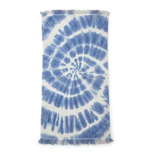 Printex.EG Vibrant spiral Tie-Dye Beach Towel – Ultra Soft & Absorbent Cotton, Quick Dry, Large Size, Perfect for Beach, Pool & Travel Blue (90 * 160)