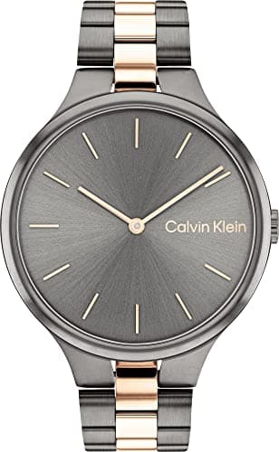 Calvin Klein Analogue Quartz Watch for Women with Stainless Steel Bracelet