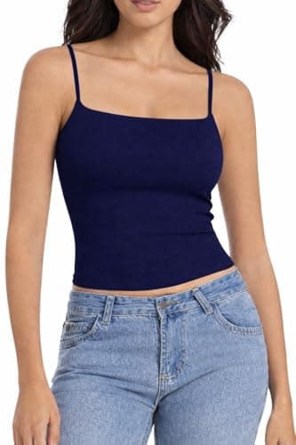 Round-Neck Solid Tank Top for Women, 100% Microfiber Shirt