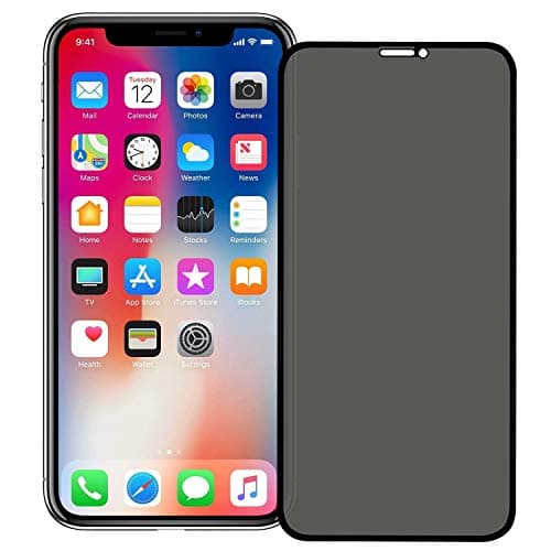 iPhone 11 Pro Max/iPhone Xs Max Privacy Screen Protector, [Full Coverage] [Case Friendly] [Super Clear] Anti-Spy 9H Hardness Tempered Glass Screen Protectors for iPhone Xs Max iPhone 11 Pro Max