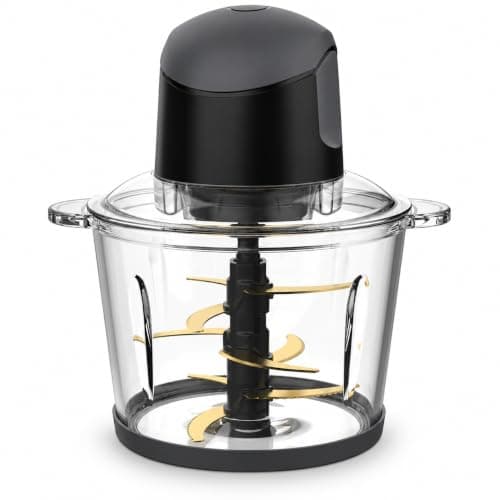 ARSHIA 3420 Quickie 3L Food Processor 800W 2-in-1 with Powerful Motor, Stainless Steel Blades, Large Processing Bowl and Multi-Function Design for Fast Meal Preparation