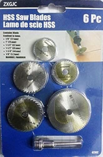 Generic Cutting Saw Disk Set 6pcs HSS for Drills