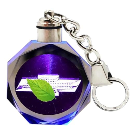 KaberTrade KaberTrade 7 Color Changing Crystal Light Car Keychain Keychain Car Key Chain for Car Keys Motorcycles Family Keys (Compatible with Chevrolet Code:4717)