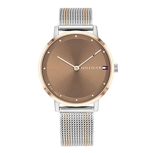 Tommy Hilfiger Women's Taupe Dial Two Tone Stainless Steel Watch - 1782152