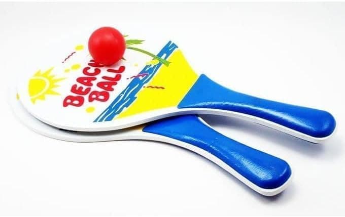 SMART FIT®-Beach Ball Racket, Wooden Beach Ball, Beach Ball Paddles Multifunctional Beach Tennis Ball Racket Beach Tennis Racket for Backyard Beach Beach (5ml Thickness) - VAR8677 Sport racket