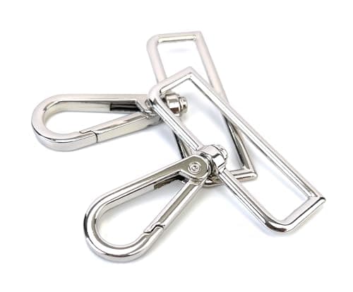 VersaKits 10 Pcs Swivel Lobster Claw Clasp Push Gate Snap Hooks Trigger Clips for Keychain Purse Handbag Making(2'' Nickle)